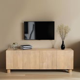 Austin Solid Wood Large Low Board Tv Cabinet