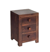 Toko Dark Mango 3 Drawer Bedside