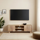 Austin Solid Wood Tv Cabinet