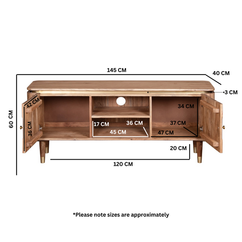 Wilton Acacia Wood TV unit