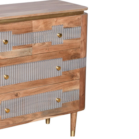 Wilton Acacia Wood 4 Drawers Chest