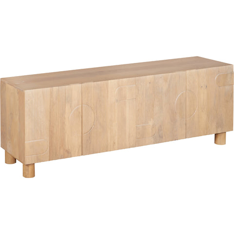 Austin Solid Wood Large Low Board Tv Cabinet