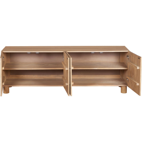 Austin Solid Wood Large Low Board Tv Cabinet