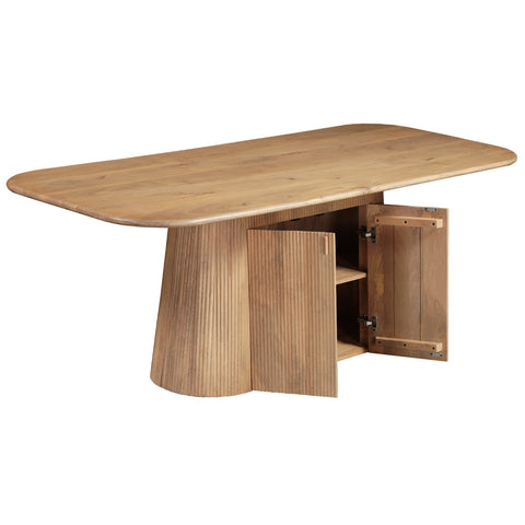 Austin Solid Wood 175cm Dining Table with Storage Sideboard