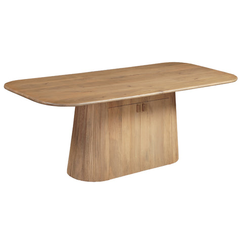 Austin Solid Wood 200cm Dining Table with Storage Sideboard
