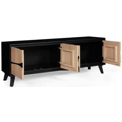 Boho Large Low Board TV Cabinet / Low Sideboard