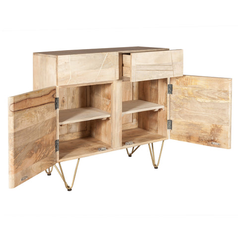 Light Gold 2 Door Medium Sideboard