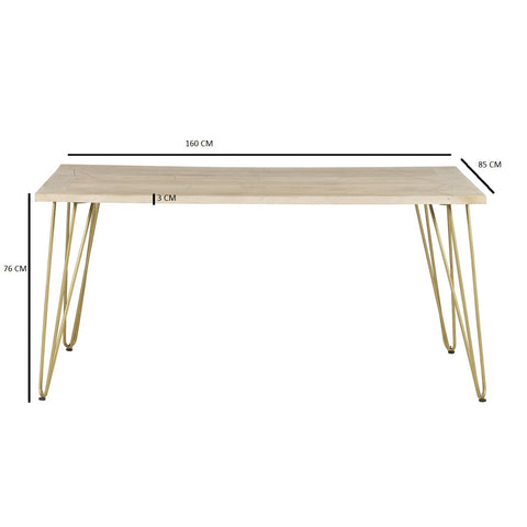 Light Gold Dining Table