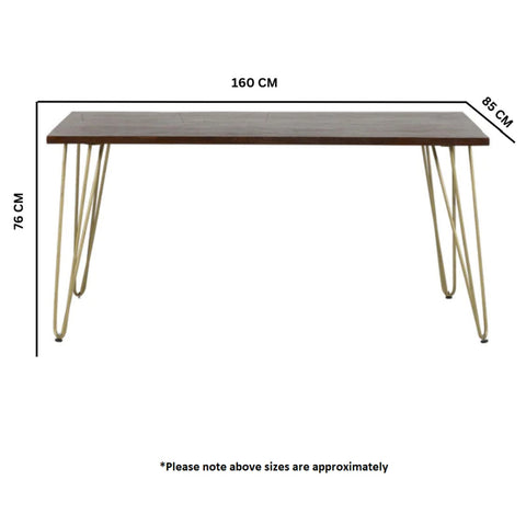 Dark Gold Dining Table
