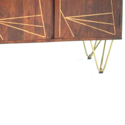 Dark Gold Large Sideboard