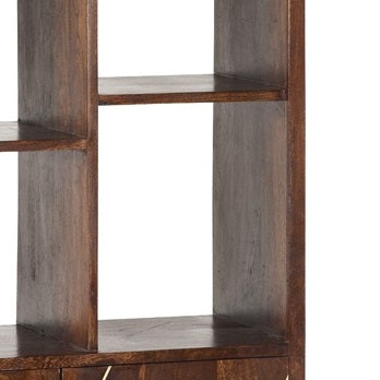 Dark Gold Large Bookcase 2 Door