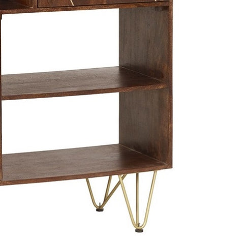 Dark Gold Display Cabinet