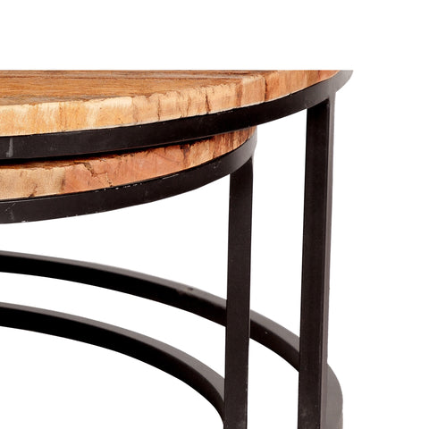 Railway Sleeper Coffee Tables - Set of 2
