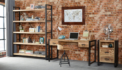 Cosmo Industrial Large Open Bookcase