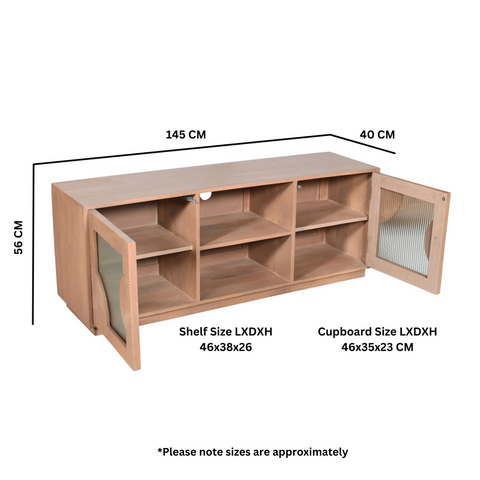 Indus Solid Wood Tv Cabinet