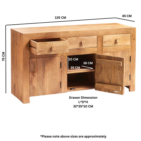 Toko Light Mango Large Sideboard