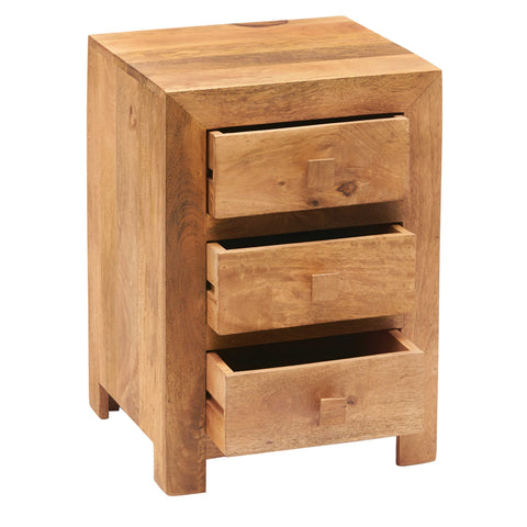 Toko Light Mango 3 Drawer Bedside