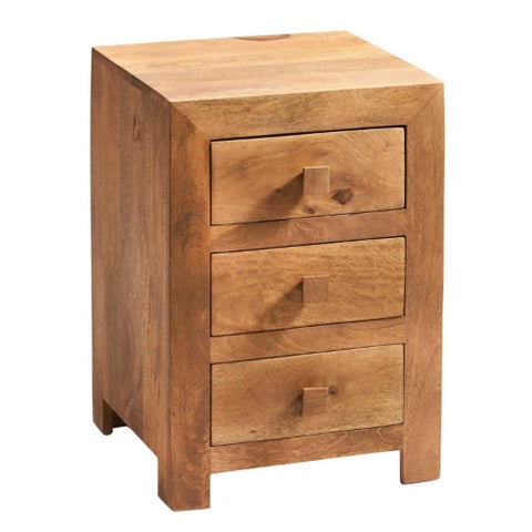 Toko Light Mango 3 Drawer Bedside