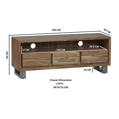 Baltic Live Edge Media Unit