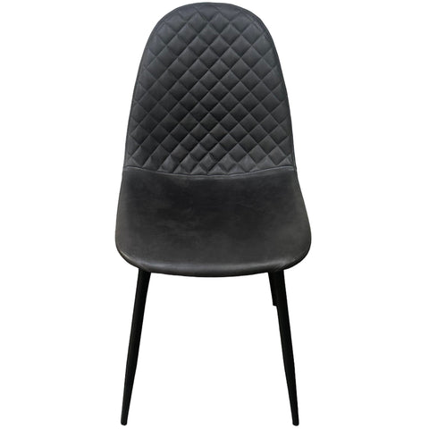 Corona Leather Steel Legs Dining Chairs (Set of 4) - Tan
