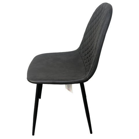 Corona Leather Steel Legs Dining Chairs (Set of 4) - Tan