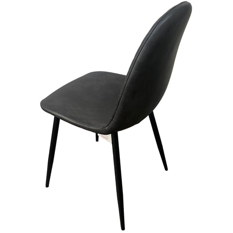 Corona Leather Steel Legs Dining Chairs (Set of 4) - Tan