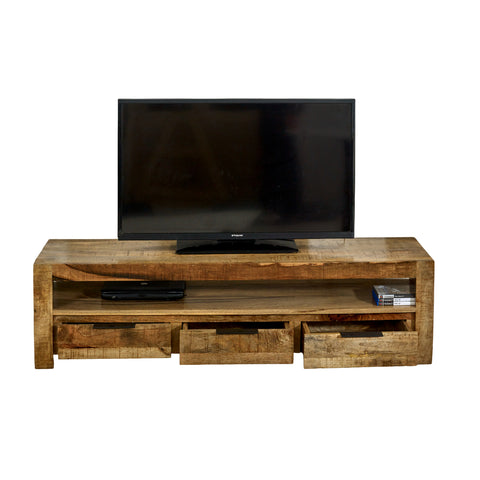 Surrey Solid Wood Large Tvc With 3 Drawers