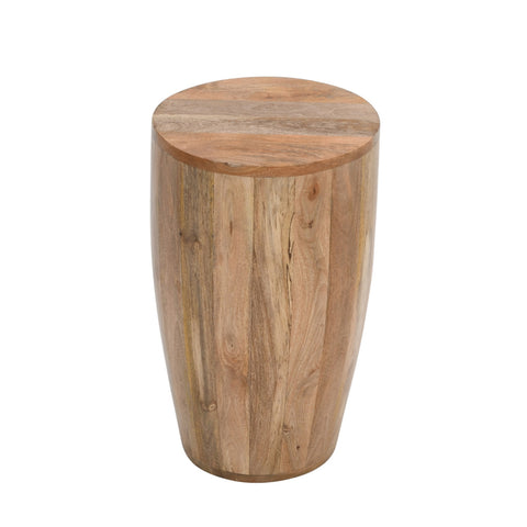 Surrey Solid Wood Drum Side Table