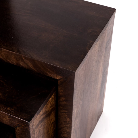 Toko Dark Mango Nest of 3 Tables