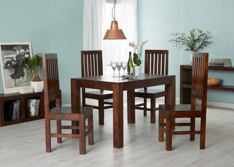 Toko Dark Mango Slat Back Chair (Sold in Pairs)