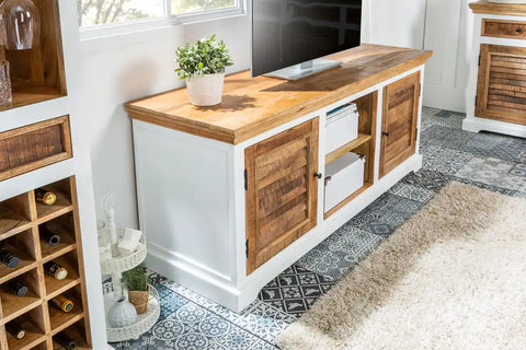 Alfie Tv Cabinet Upto 57" Solid Mango Wood