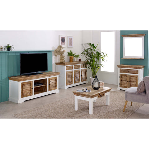 Alfie Wood Sideboard - 3 Drawers & 3 Doors