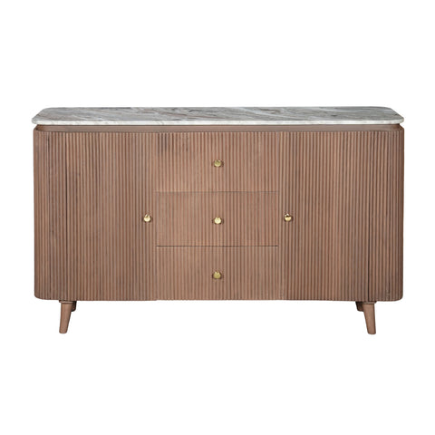Ashford Natural Marble & Wood Extra Large Sideboard