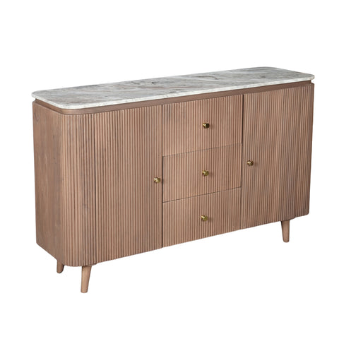 Ashford Natural Marble & Wood Extra Large Sideboard