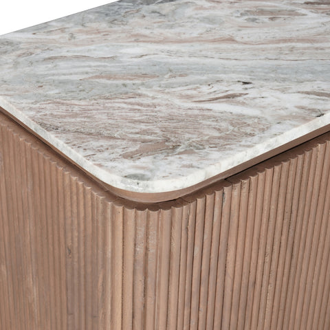 Ashford Natural Marble & Wood Extra Large Sideboard