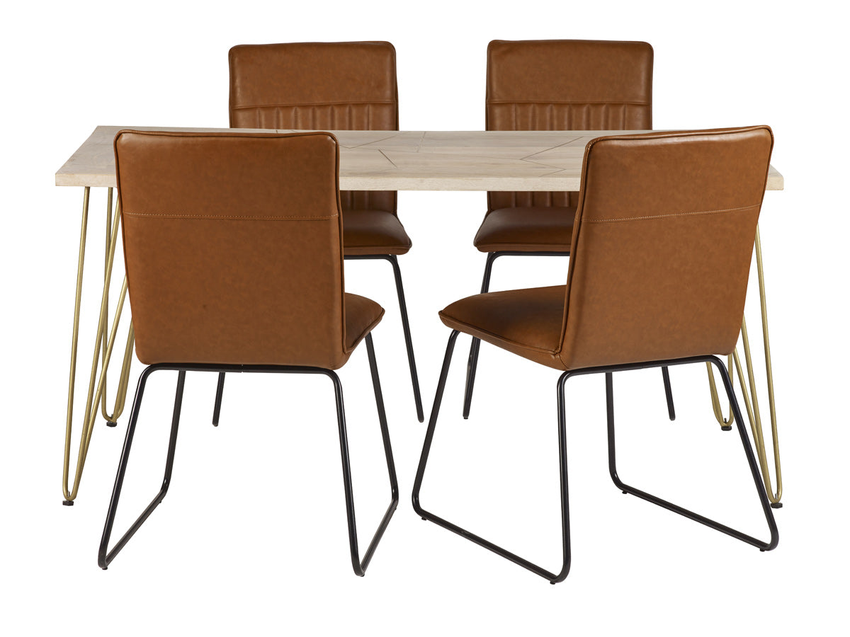 Light Gold Dining Table 
