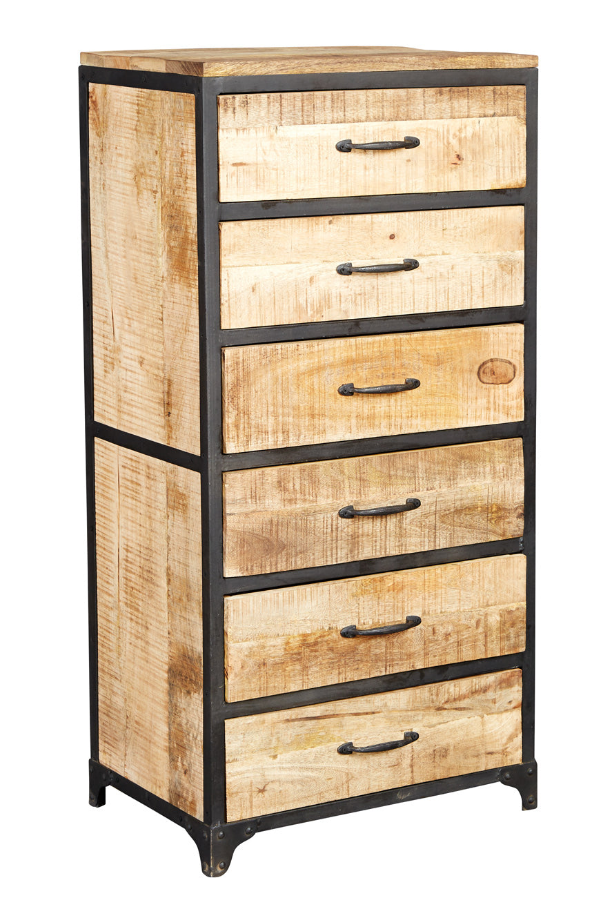 Cosmo Industrial Tall Chest 