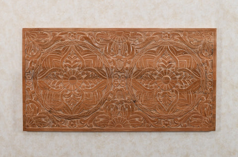 Artwork Mango Wood Bedframe Headboard