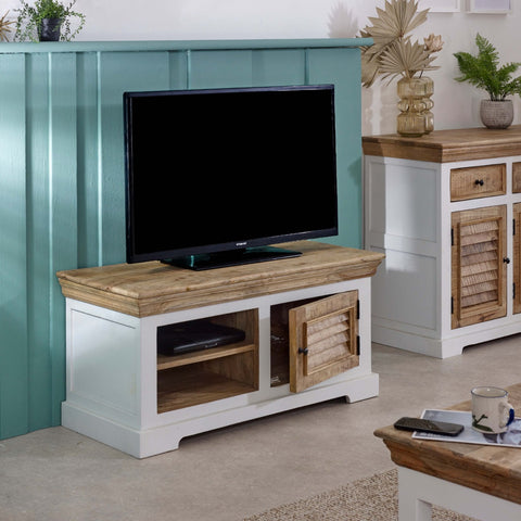 Alfie Wood Tv Cabinet/Bench/Shoe Rack Upto 43" 